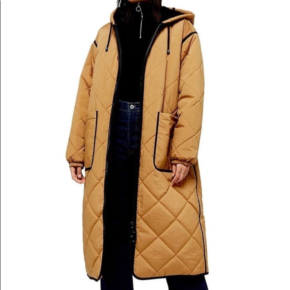Topshop Jackets & Blazers - TOPSHOP | TOPSHOP Quilted Long Jacket | Size US 0-2